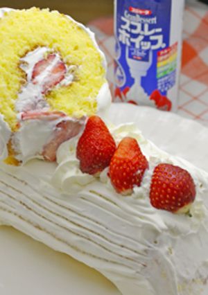 イチゴのブッシュドノエル-レシピのメイン写真