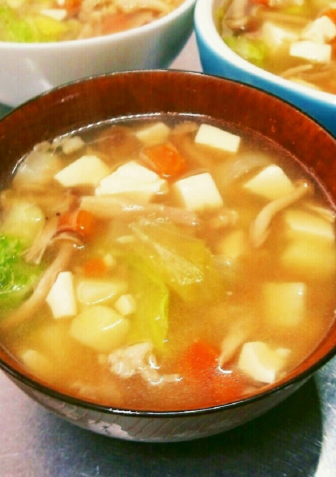 栄養満点シャキシャキ食感絶賛中華スープ-レシピのメイン写真