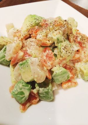 サーモンとホタテのアボカドカクテル-レシピのメイン写真