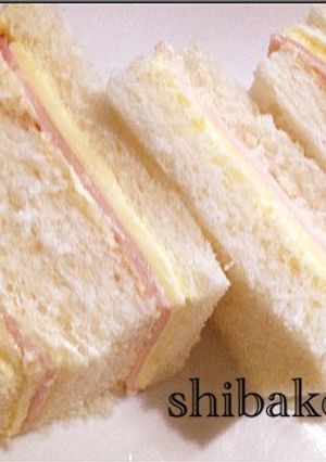 お弁当簡単ハムチーズサンドイッチ 運動会-レシピのメイン写真