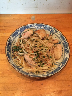 鶏肉ともやしの大葉梅炒め-レシピのメイン写真