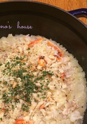 STAUBでご馳走カニピラフ☆-レシピのメイン写真