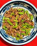 さやいんげんと豚ひき肉の豆豉炒め