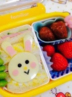 うさちゃんサンドイッチ弁当…♩-レシピのメイン写真