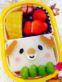 サンドイッチdeワンコ弁当…♩-レシピのメイン写真