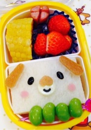 サンドイッチdeワンコ弁当…♩-レシピのメイン写真