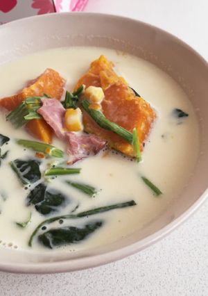 超簡単!ほっこり豆乳スープ-レシピのメイン写真