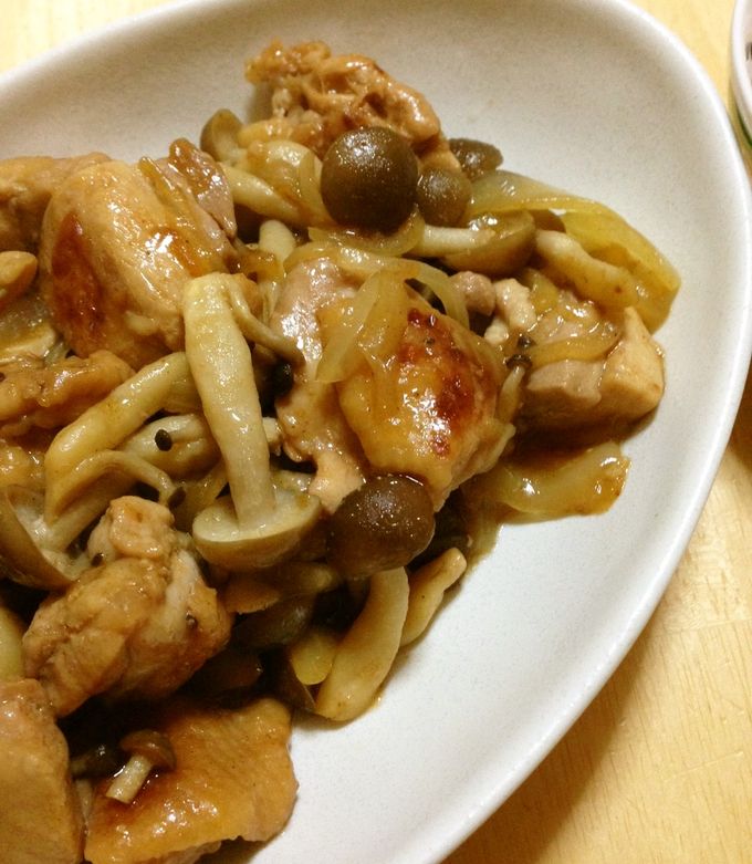 お好きなきのこで♪鶏ポン蒸し炒め-レシピのメイン写真