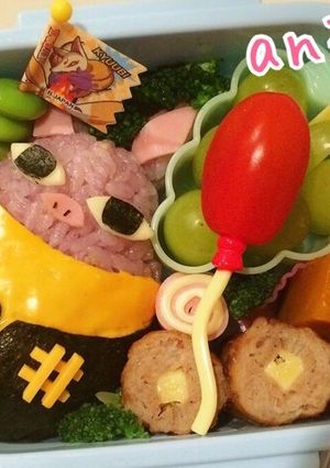 園児キャラ弁 ヒキコウモリ 妖怪ウォッチ-レシピのメイン写真