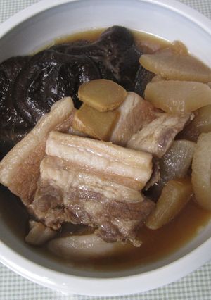 豚バラ肉と干しいたけの煮物-レシピのメイン写真