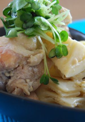 たけのこと鶏手羽元のみそ煮-レシピのメイン写真