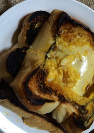 卵とチーズとハムのトースト-レシピのメイン写真
