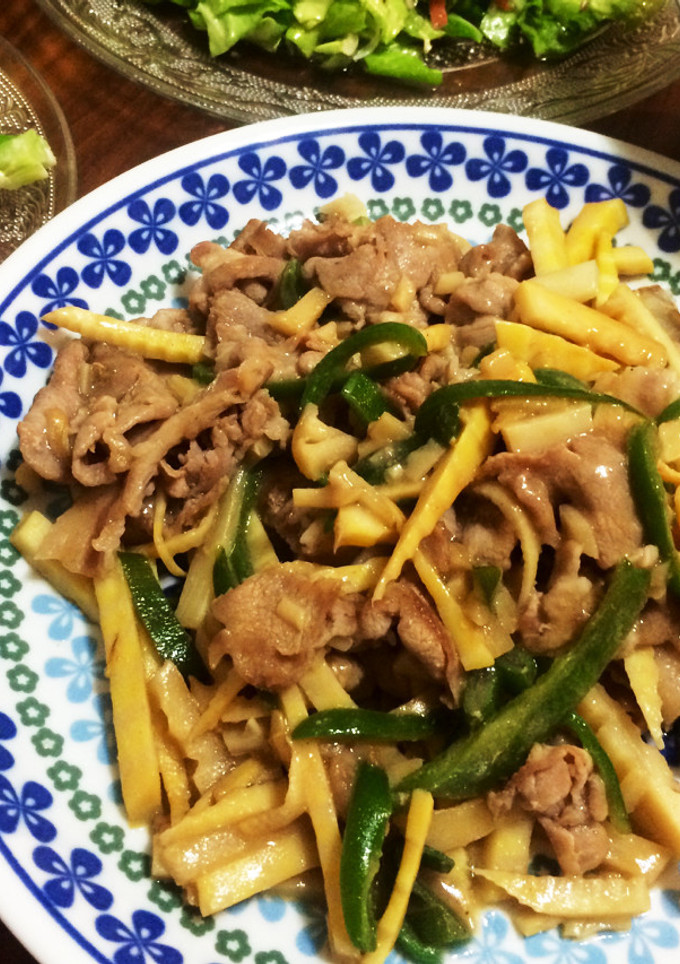 豚こま肉で★筍とピーマンの炒めもの-レシピのメイン写真