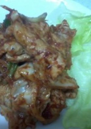 韓国料理★豚肉の唐辛子炒め★あっさりめ-レシピのメイン写真