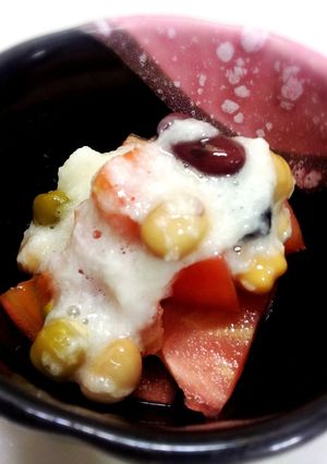 簡単!冷やしトマトの長芋とろろがけ-レシピのメイン写真