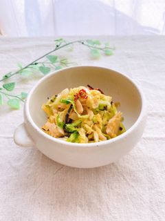 塩昆布と穂先メンマの✿春キャベツサラダ✿-レシピのメイン写真