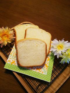 HB☆早焼き!HM・生クリーム食パン♪-レシピのメイン写真