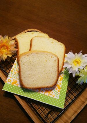 HB☆早焼き!HM・生クリーム食パン♪-レシピのメイン写真