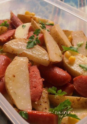 焼きポテトとソーセージのサラダ-レシピのメイン写真