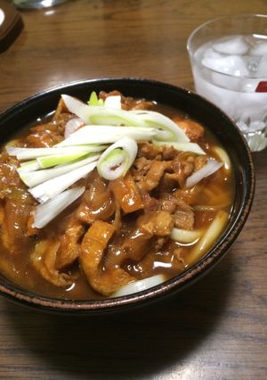 和風カレーうどん お肉たっぷりで満腹♪-レシピのメイン写真
