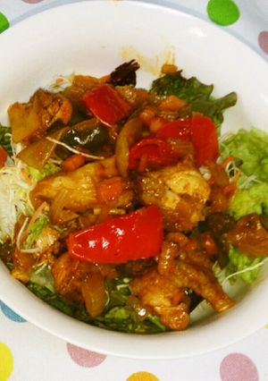 鶏肉と夏野菜のカレー焼き-レシピのメイン写真