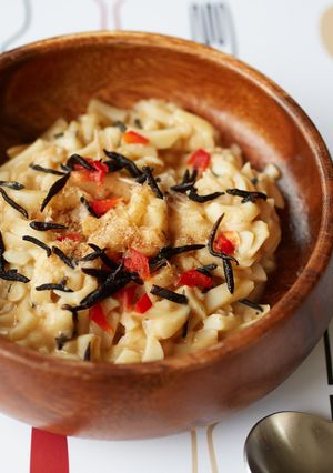 離乳食に♪ひじきときなこのうどん-レシピのメイン写真