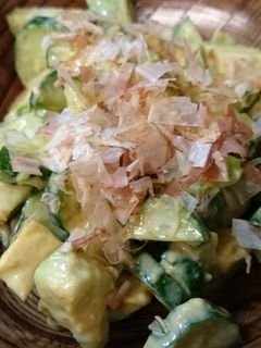 アボカドときゅうりのわさび醤油マヨ和え-レシピのメイン写真
