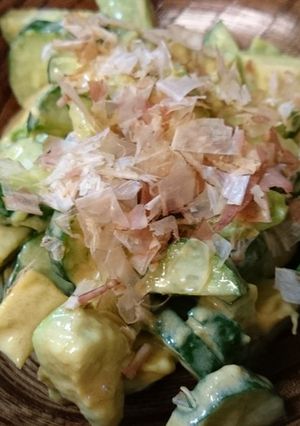アボカドときゅうりのわさび醤油マヨ和え-レシピのメイン写真