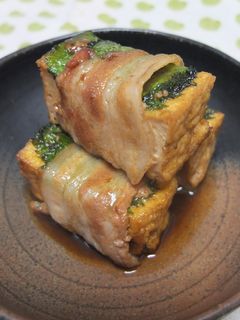 厚揚げの豚バラ巻き-レシピのメイン写真