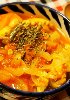 鶏肉と大豆のトマト煮込み♪-レシピのメイン写真