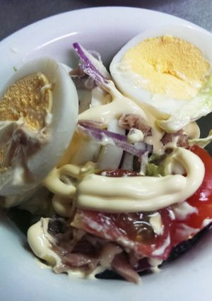 たまごとツナカンマヨネーズサラダ-レシピのメイン写真
