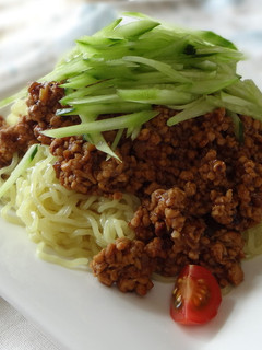 ジャージャー麺(余りの肉味噌で)-レシピのメイン写真