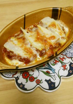 たけのこと豆腐のミートソースグラタン-レシピのメイン写真