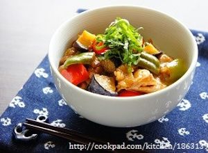 お酢でさっぱり☆豚肉と夏野菜の南蛮丼-レシピのメイン写真
