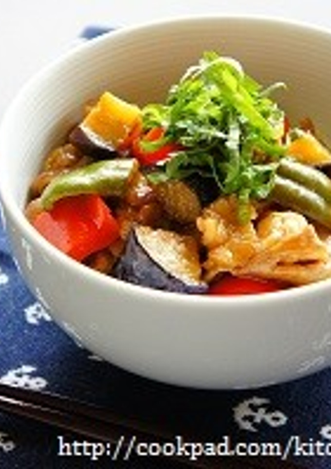 お酢でさっぱり☆豚肉と夏野菜の南蛮丼-レシピのメイン写真