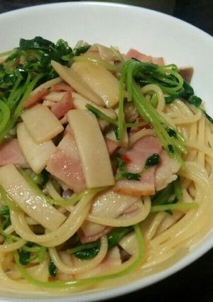 豆苗パスタ-レシピのメイン写真