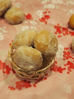 米粉ときな粉のクッキー。スノーボール風-レシピのメイン写真