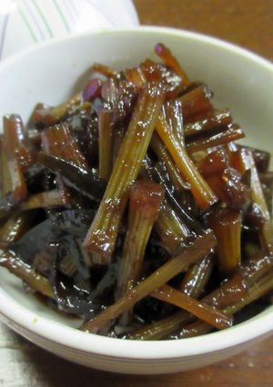 きゃらぶき(ふき・梅干し・昆布の佃煮）-レシピのメイン写真