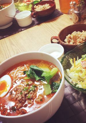 糖質ゼロ麺で☆ガッツリタンタン麺！-レシピのメイン写真