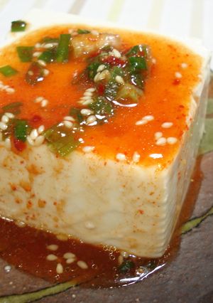 シンプルお豆腐レシピ★キムチごまソース-レシピのメイン写真