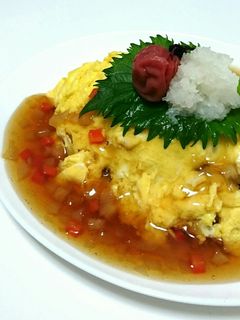 ゆかりご飯の☆和風あんかけオムライス☆-レシピのメイン写真