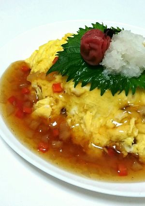 ゆかりご飯の☆和風あんかけオムライス☆-レシピのメイン写真