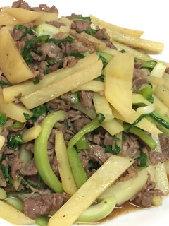 新じゃがと牛肉のシャキシャキ青椒肉絲風-レシピのメイン写真