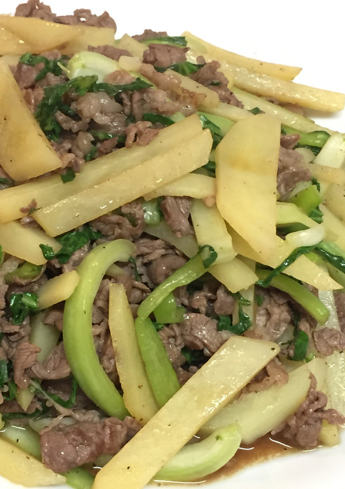 新じゃがと牛肉のシャキシャキ青椒肉絲風-レシピのメイン写真