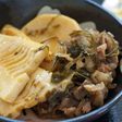 たけのこと牛肉の昆布炒め煮