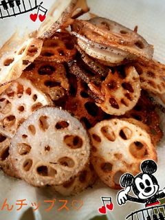 簡単!れんこんチップス♡-レシピのメイン写真