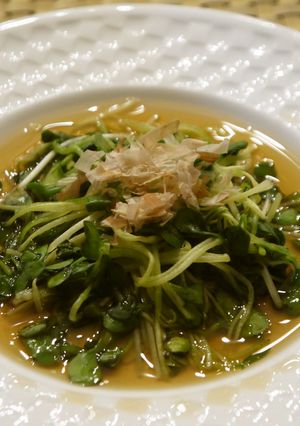 レンジ30秒♪　貝割れ大根の煮びたし♡-レシピのメイン写真