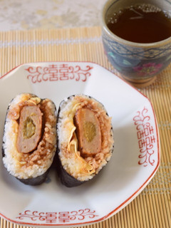 おにぎらず塾「ミニハンバーグ編」-レシピのメイン写真