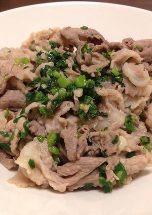 簡単！混ぜて焼くだけ☆ネギと豚肉の塩だれ-レシピのメイン写真