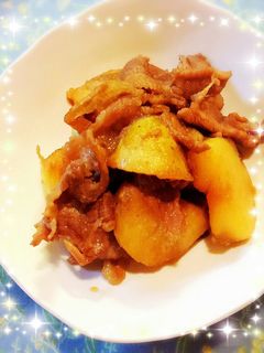 新じゃがと豚肉の甘辛煮-レシピのメイン写真